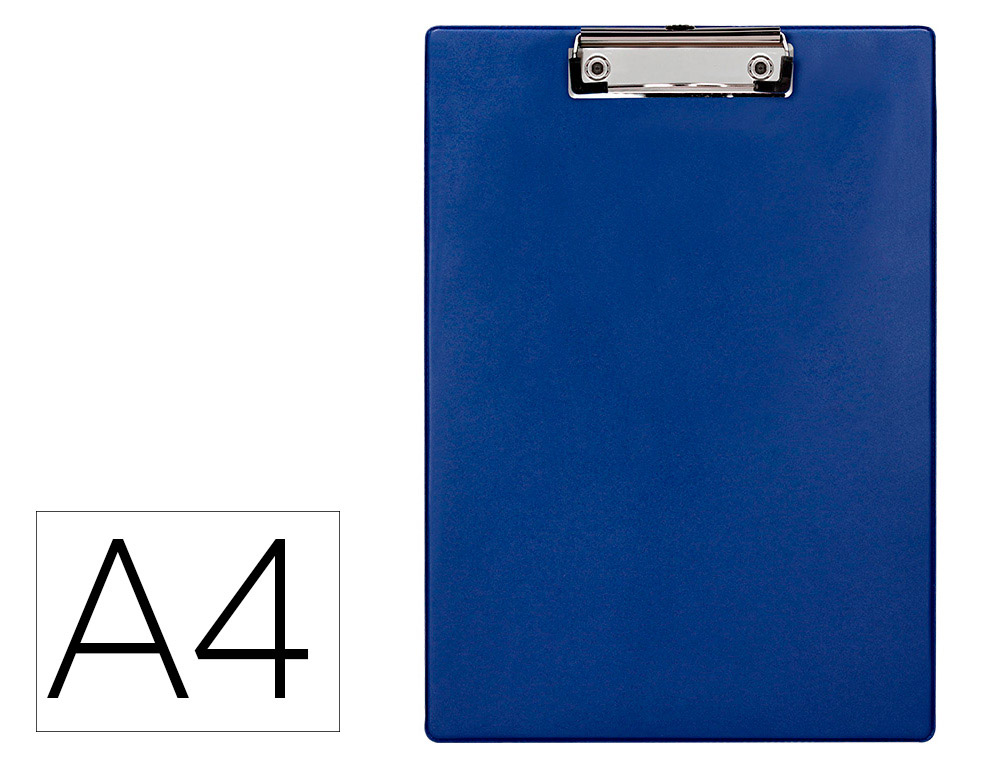 PORTE-BLOC Q-CONNECT DIN A4 PLASTIQUE 50% RECYCLE         EPAISSEUR 2,1MM COLORIS BLEU
